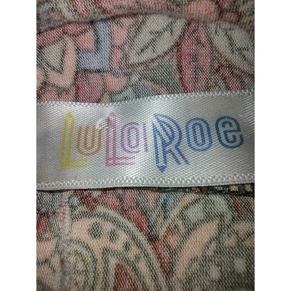 LuLaRoe Women's Bohemian Top Paisley Floral Polyester Spandex Casual Summer - Picture 4 of 5